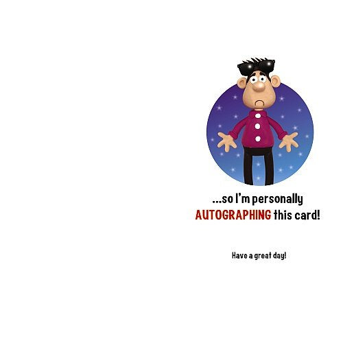 Star Treatment Humour Open Father's Day Greeting Card {DC}