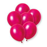 Pack of 8 Fuchsia Pink Pearl Premium 12" Latex Balloons