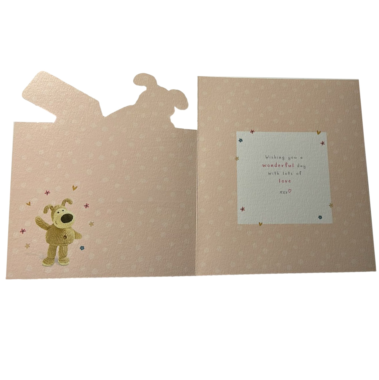 Floral Gift Box Boofle Cut Out Design Mother's Day Card 
