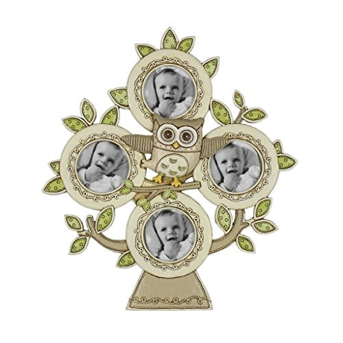 Juliana Baby Noahs Ark Resin 4 Aperture Frame Owl (CG400)