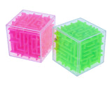 Neon 3D Puzzle Maze Cubes (5.3cm) - Brain Teaser Toys for Kids, Party Favours, Loot Bag Fillers, Classroom Rewards & Fidget Fun