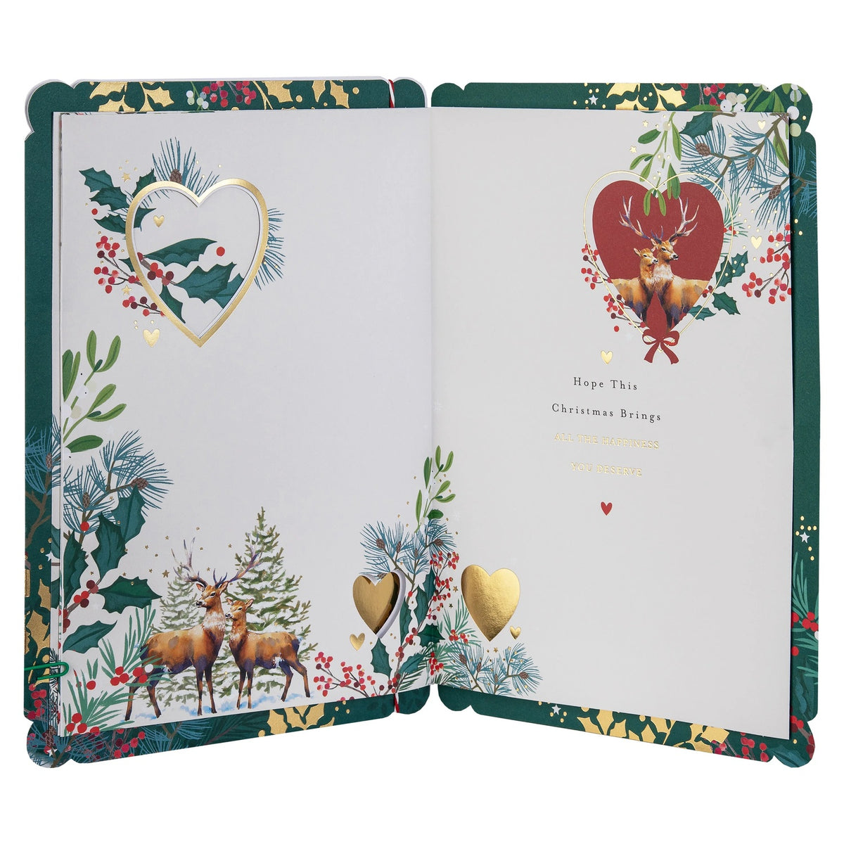 Traditional Illustrated Winter Forest Scene Design Son & Daughter In Law Christmas Card