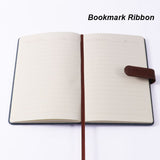 Single B5 96 Sheets Ruled PU Leather Hardcover Notebook