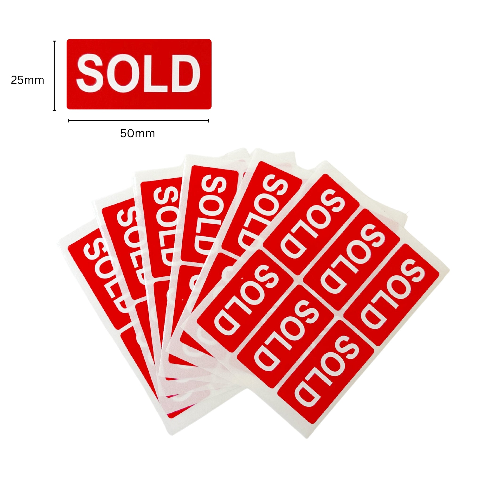Pack of 42 SOLD Self Adhesive Labels 25x50mm