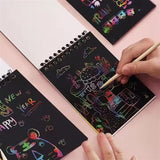 A5 10 Sheets DIY Scratch Painting Book For Kids