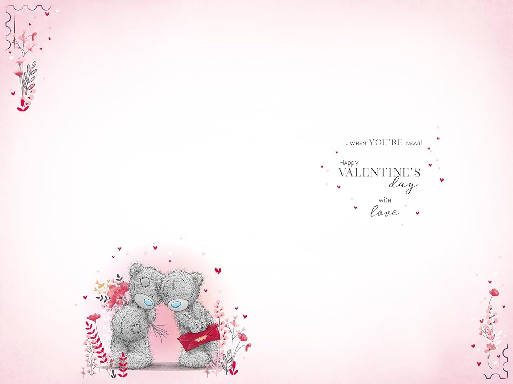 Bears Kissing Open Valentine's Day Card {DC}