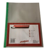 Pack of 100 A4 Premium Glass Clear Punched Pockets (90 Micron) - 708099