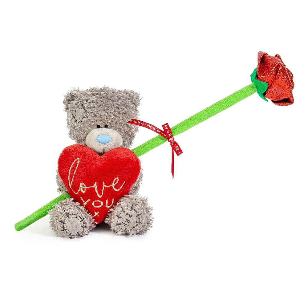 Me To You 4" Love You Heart Bear & Rose Gift Set {DC}