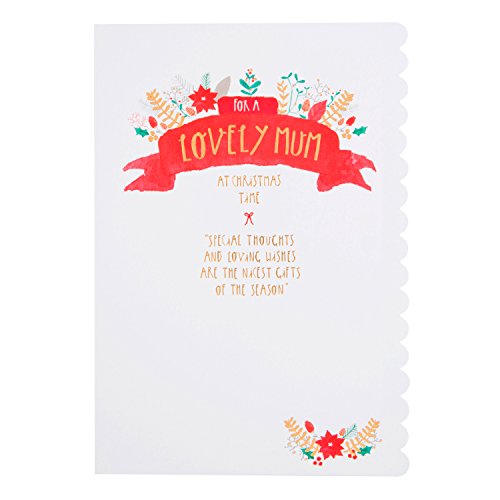 Christmas Card To Mum 'Loving Wishes' 
