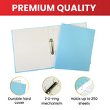 A4 Pastel Pink Paper Over Board Ring Binder by Janrax
