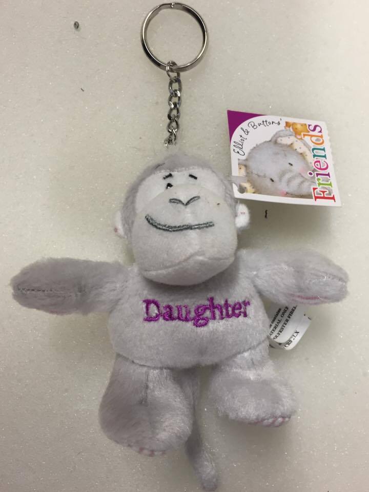 Daughter Morris Monkey Keyring