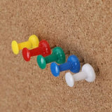 Pack of 50 Assorted Coloured 25mm Push Pins