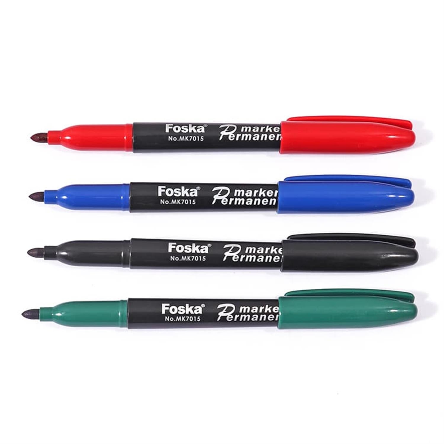 Pack of 4 Colors Smooth Ink Easy Dry Permanent Marker Pens