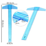 50cm T-Plastic Ruler