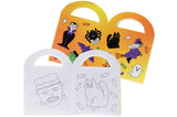 Halloween Coloring Mini Book with Stickers