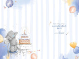Bear Stood Next To 3 Tiered Cake Brilliant Brother Birthday Card