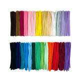 Pack of 50 Green Coloured Pipe Cleaners 30cm x 6mm Craft Chenille Stems