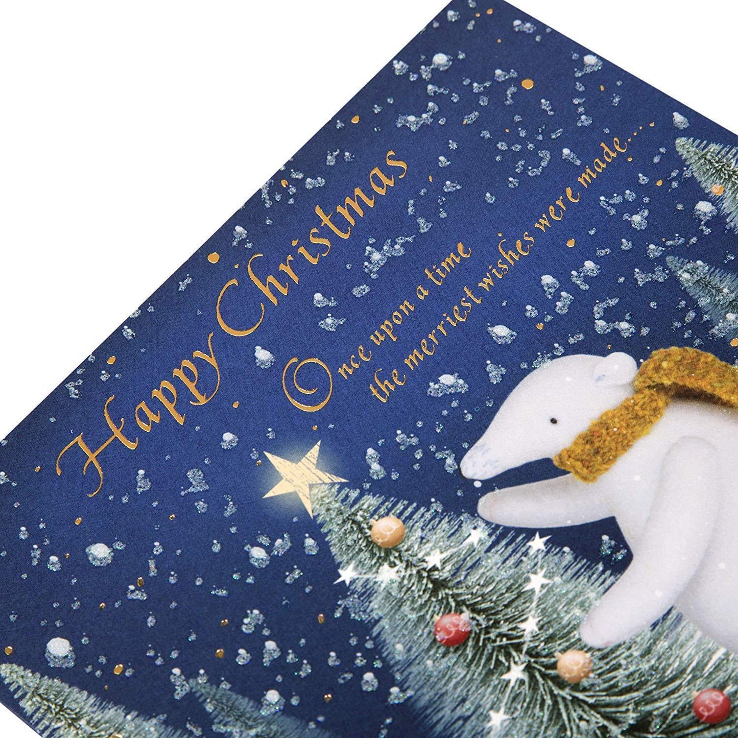 Happy Christmas Card "Merriest Wishes"