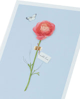 Pretty Rose Flower Design Birthday Card