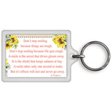 Don't Stop Smiling Celebrity Style World's Best Keyring