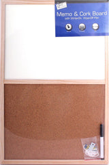 Tallon Just Stationery 400x600mm Split White/Cork Board