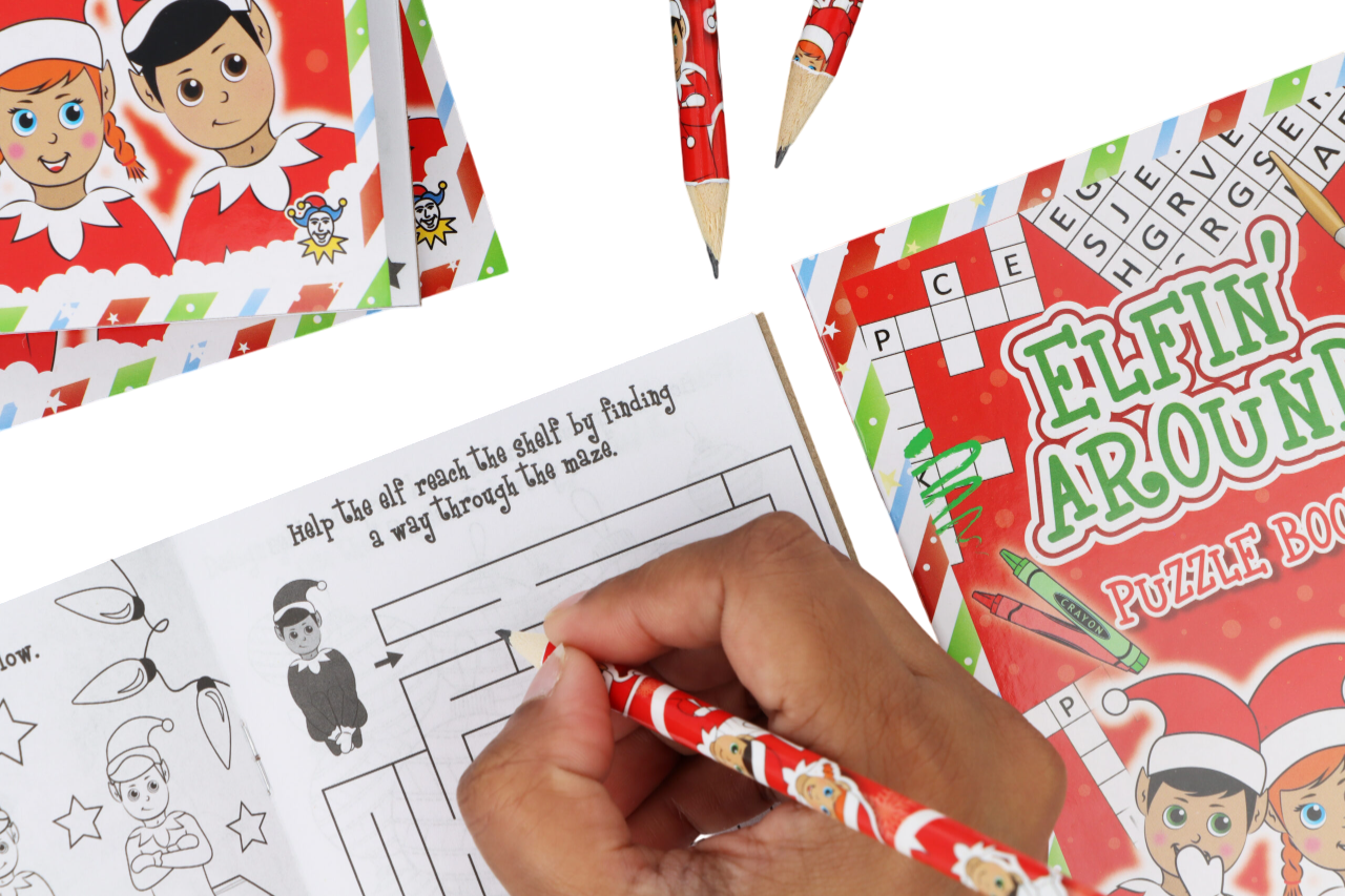 Mini Christmas Elfin Around Puzzle Book
