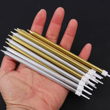 Pack of 6 Golden Smokeless Birthday Cake Candles