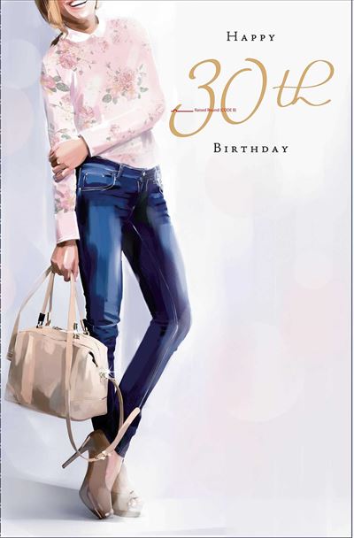 Glamorous Female 30th Artistic Birthday Age 30 