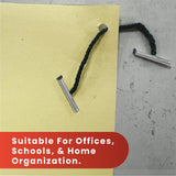 Pack of 100 152mm Metal End Treasury Tags
