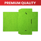 A4 Blue Card 3 Flap Folder With Elastic Closure