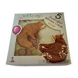 Tallon Just To Say Hand Made Lux Teddy Birthday Card (Box of 5)