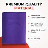 Pack of 10 9x7" Assorted Coloured Exercise Books with Coloured Book Covers