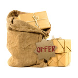 Pack of 100 Brown Kraft Stars 42 x 42mm