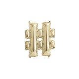 Gold Letter # Shaped Foil Balloon 14" - Hastag