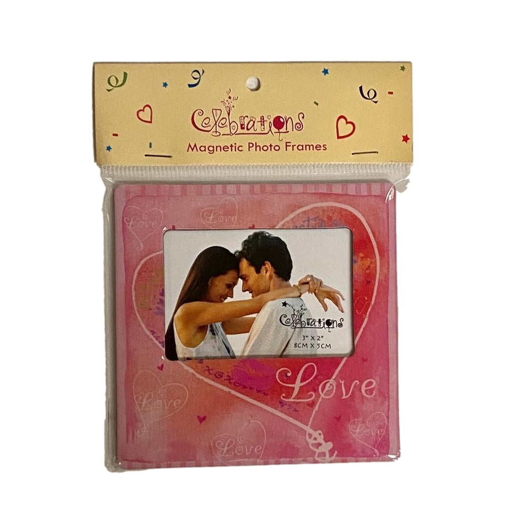 Love Magnetic Photo Frame 3x 2 Inch Fridge Magnet {DC}
