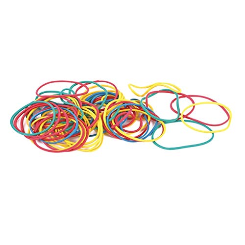 Bag of Assorted Coloured Rubber Bands 100g