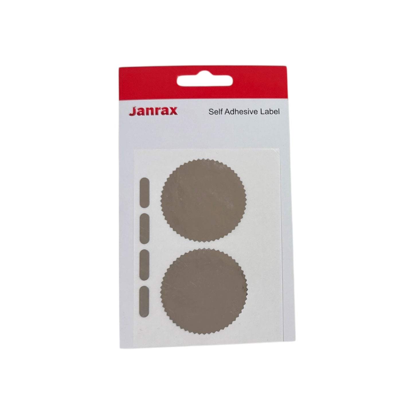 Pack of 6 Silver Foil Company Seals Labels 50mm