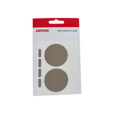 Pack of 6 Silver Foil Company Seals Labels 50mm