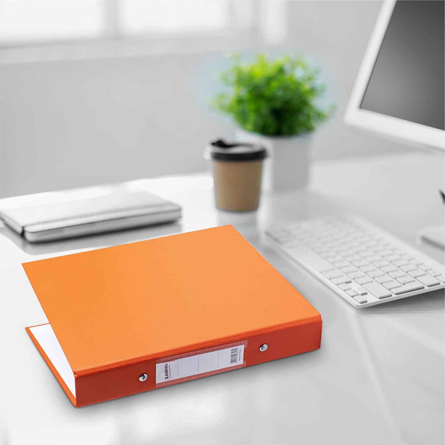A5 Black Paper Over Board Ring Binder by Janrax