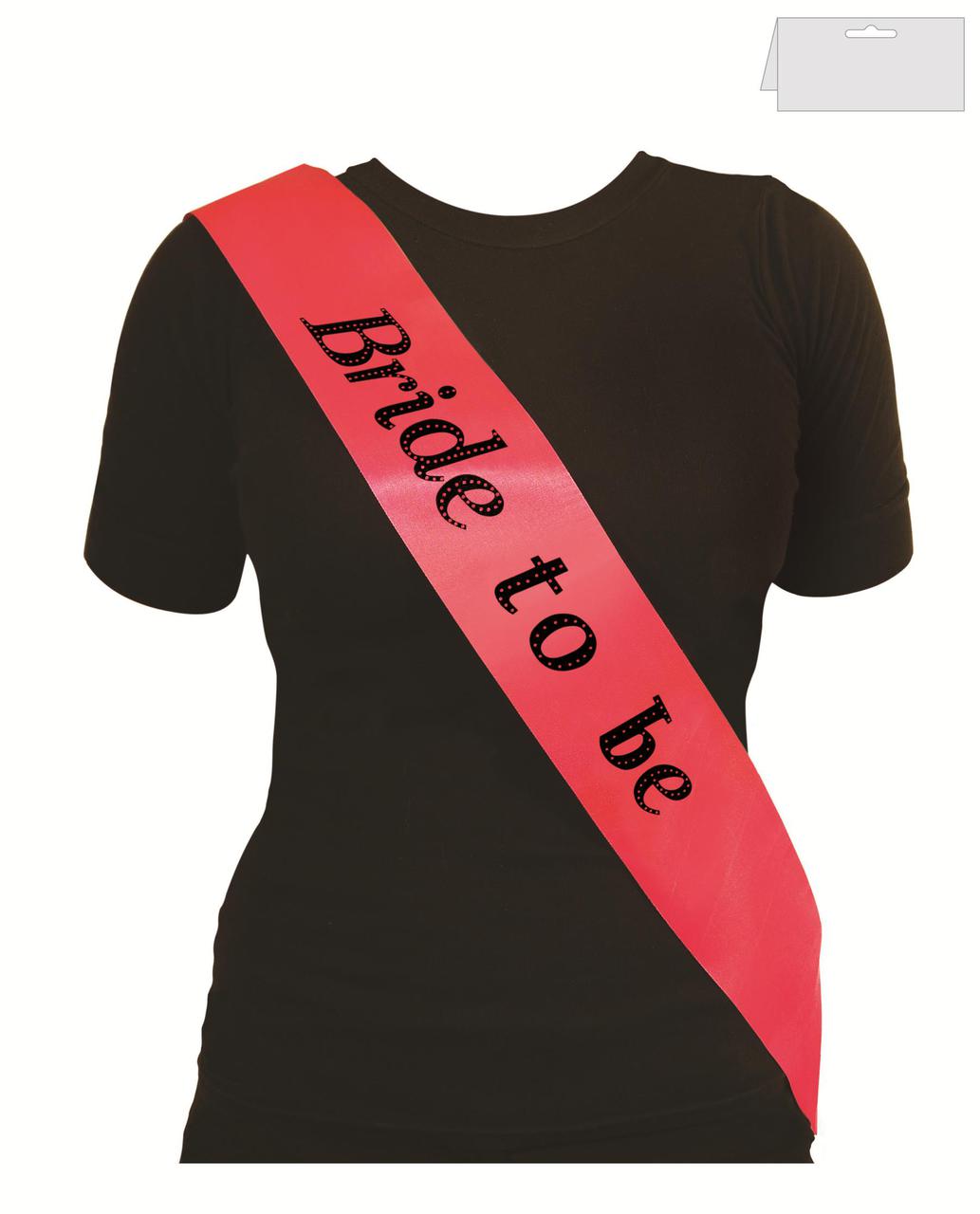SASH HOT PINK BRIDE TO BE {DC}