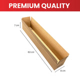 Cardboard Packing Box 8x7x63cm — 3mm Corrugated Flute {DNL}