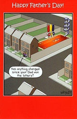 Dad Won Lottery Father's Day Greeting Card Traces Of Nuts Funny Cards 