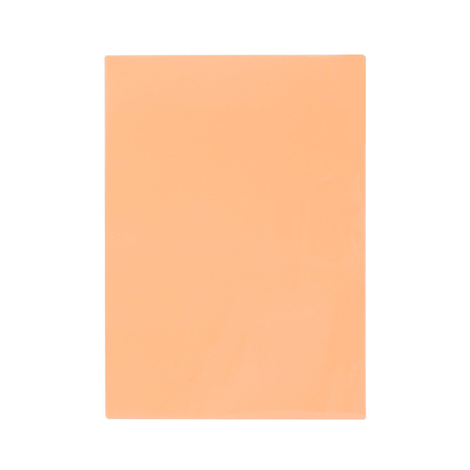 Pack of 8 A4 Plain Peach Dyslexia Overlay Reading Sheets – PET Material, Rounded Corners