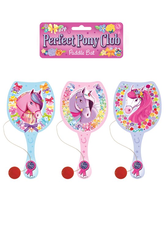 22cm Pony Wooden Paddle Bat and Ball Game {DC}