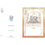 Bears Drinking Tea Beautiful Mum Luxury Handmade Mother's Day Card With Keepsake Box