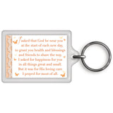 Today I Said A Prayer For You Celebrity Style World's Best Keyring