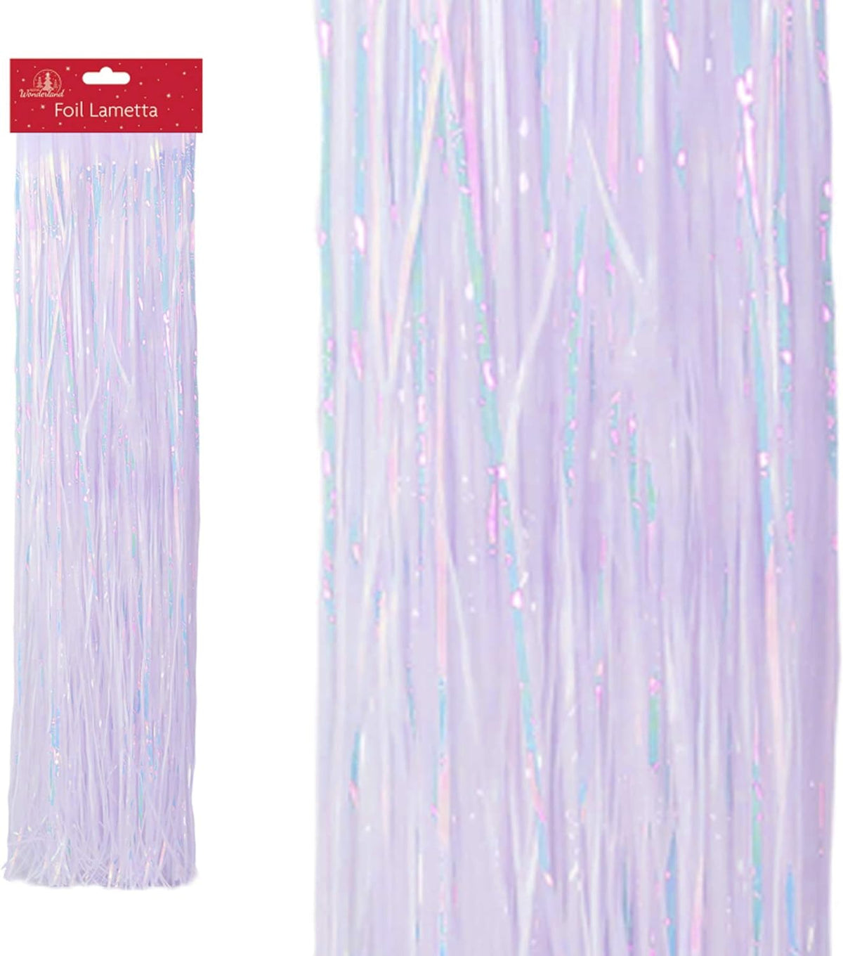 Iridescent Foil Lametta Christmas Tree Decoration