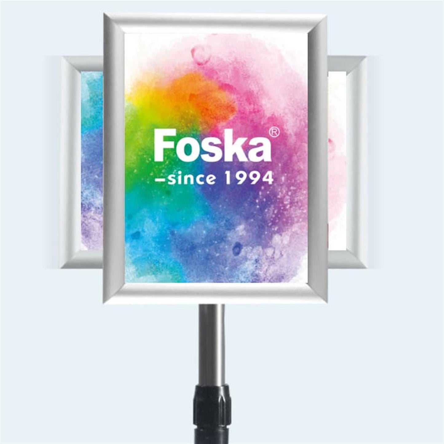 A4 Mobile Aluminum Alloy Poster Stand – Adjustable Height Display