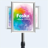 A4 Mobile Aluminum Alloy Poster Stand – Adjustable Height Display