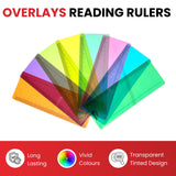 Pack of 8 Pink 191x70mm Dyslexia Overlay Reading Rulers – PET Material, Rounded Corners